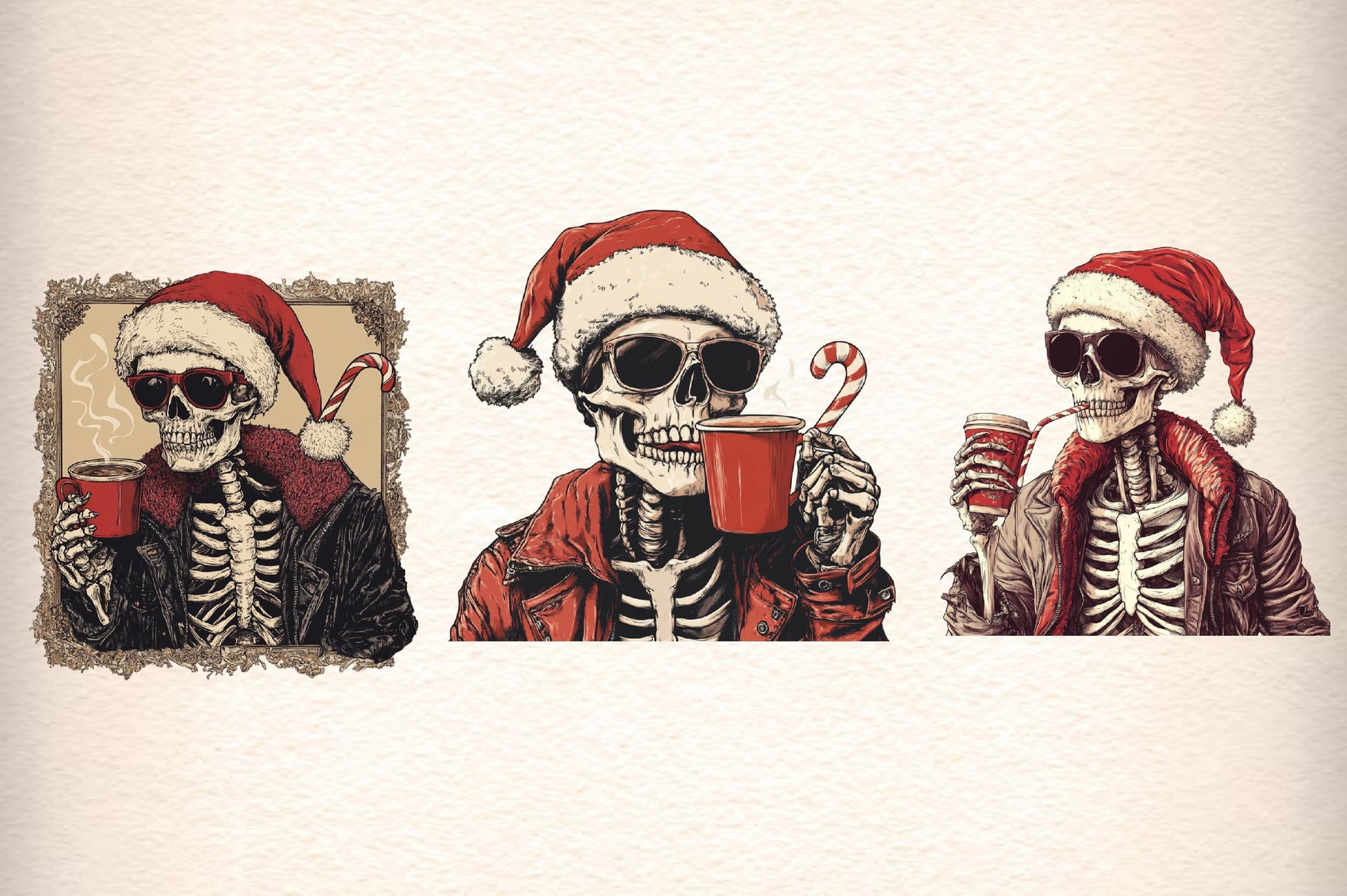 Christmas Skeleton Clipart Bundle - CraftNest - Digital Crafting and Art