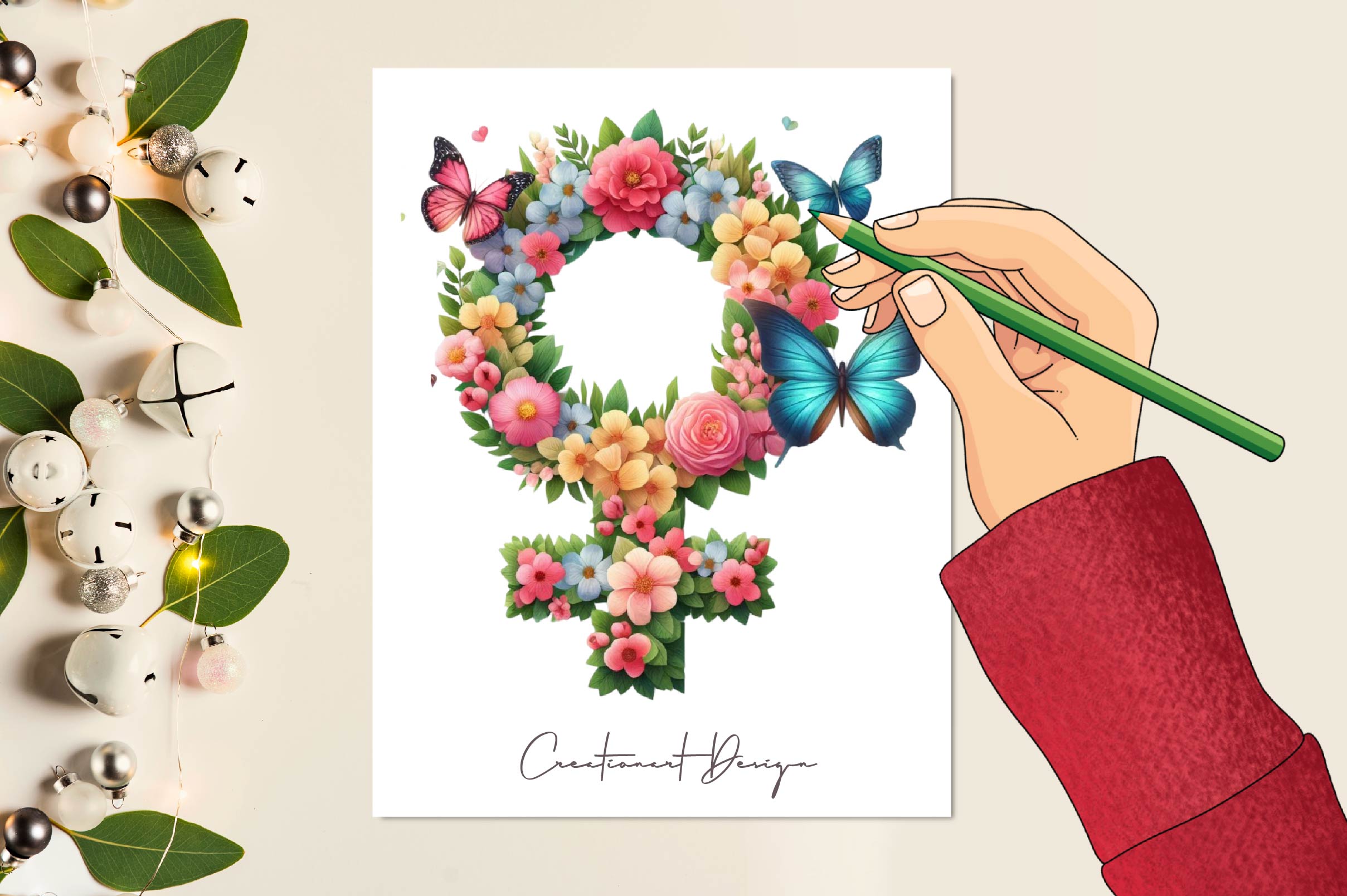 Woman Power Emblem Clipart Bundle - CraftNest - Digital Crafting and Art