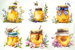 Spring Honey Jar Clipart Bundle - CraftNest - Digital Crafting and Art