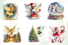 Christmas Fairy Clipart Bundle 2 - CraftNest - Digital Crafting and Art