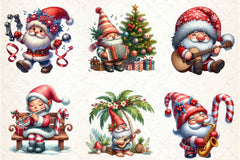 Christmas Gnome Musicians Clipart Bundle - CraftNest - Digital Crafting and Art