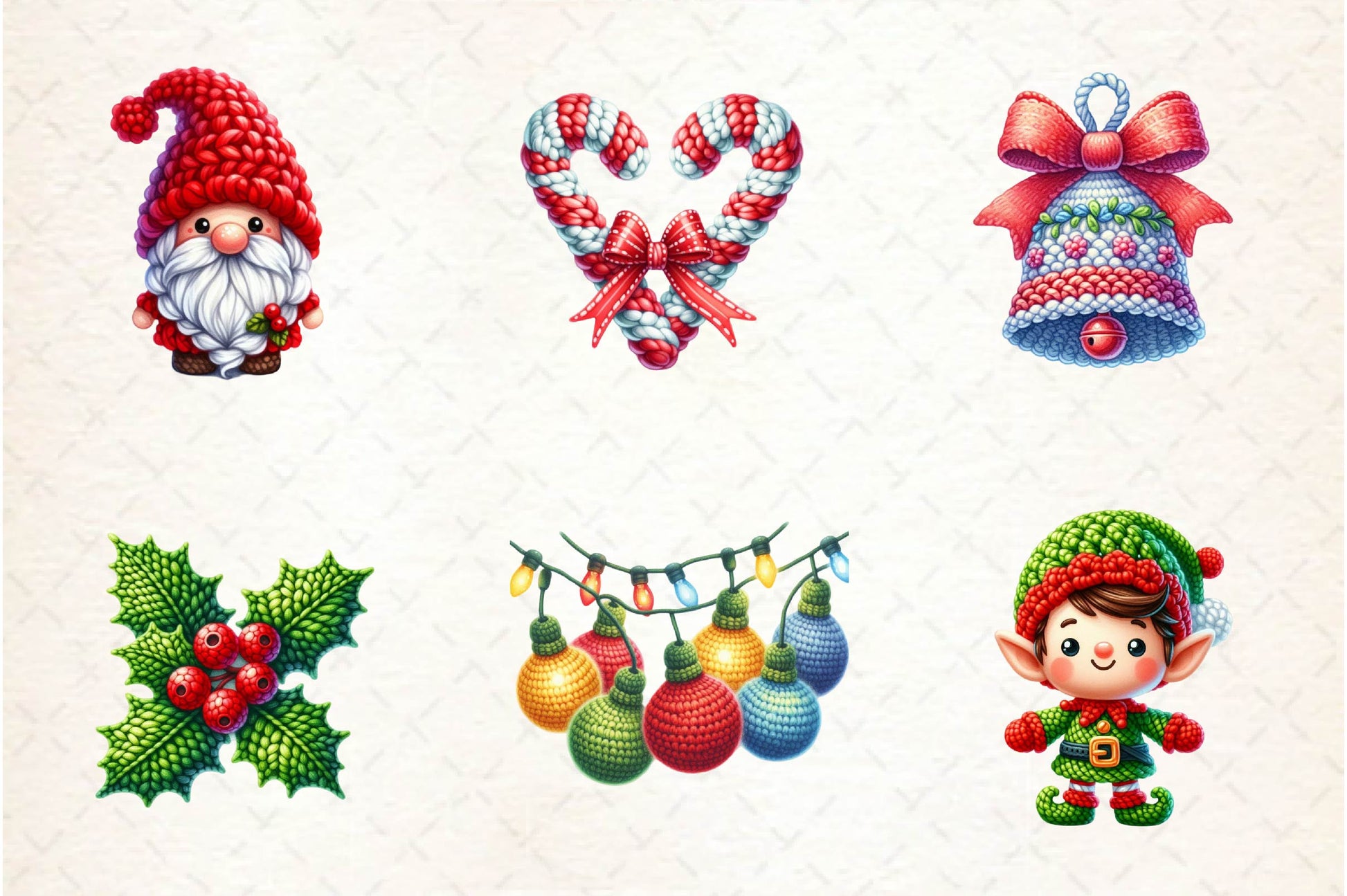 Crochet Christmas Clipart Bundle 1 - CraftNest - Digital Crafting and Art
