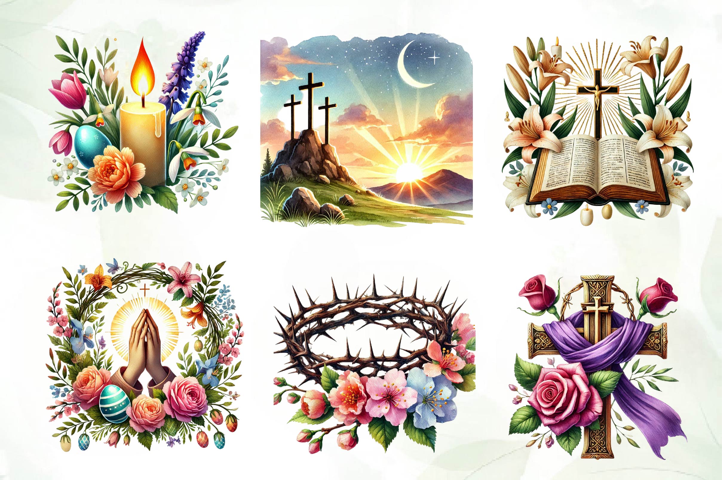 Christian Easter Clipart Bundle - CraftNest - Digital Crafting and Art
