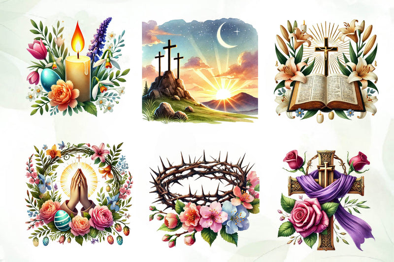 Christian Easter Clipart Bundle - CraftNest - Digital Crafting and Art