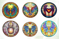 Stained Glass Angel Wings Clipart Bundle - CraftNest - Digital Crafting and Art