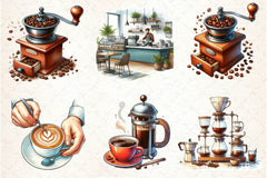 Making Coffee Clipart Bundle - CraftNest - Digital Crafting and Art
