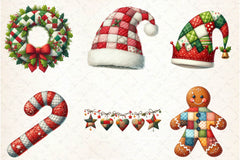 Quilted Christmas Clipart Bundle - CraftNest - Digital Crafting and Art