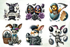 Funny Gothic Easter Clipart Bundle - CraftNest - Digital Crafting and Art