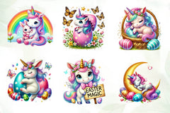 Newborn Unicorn Easter Day Clipart Bundle - CraftNest - Digital Crafting and Art
