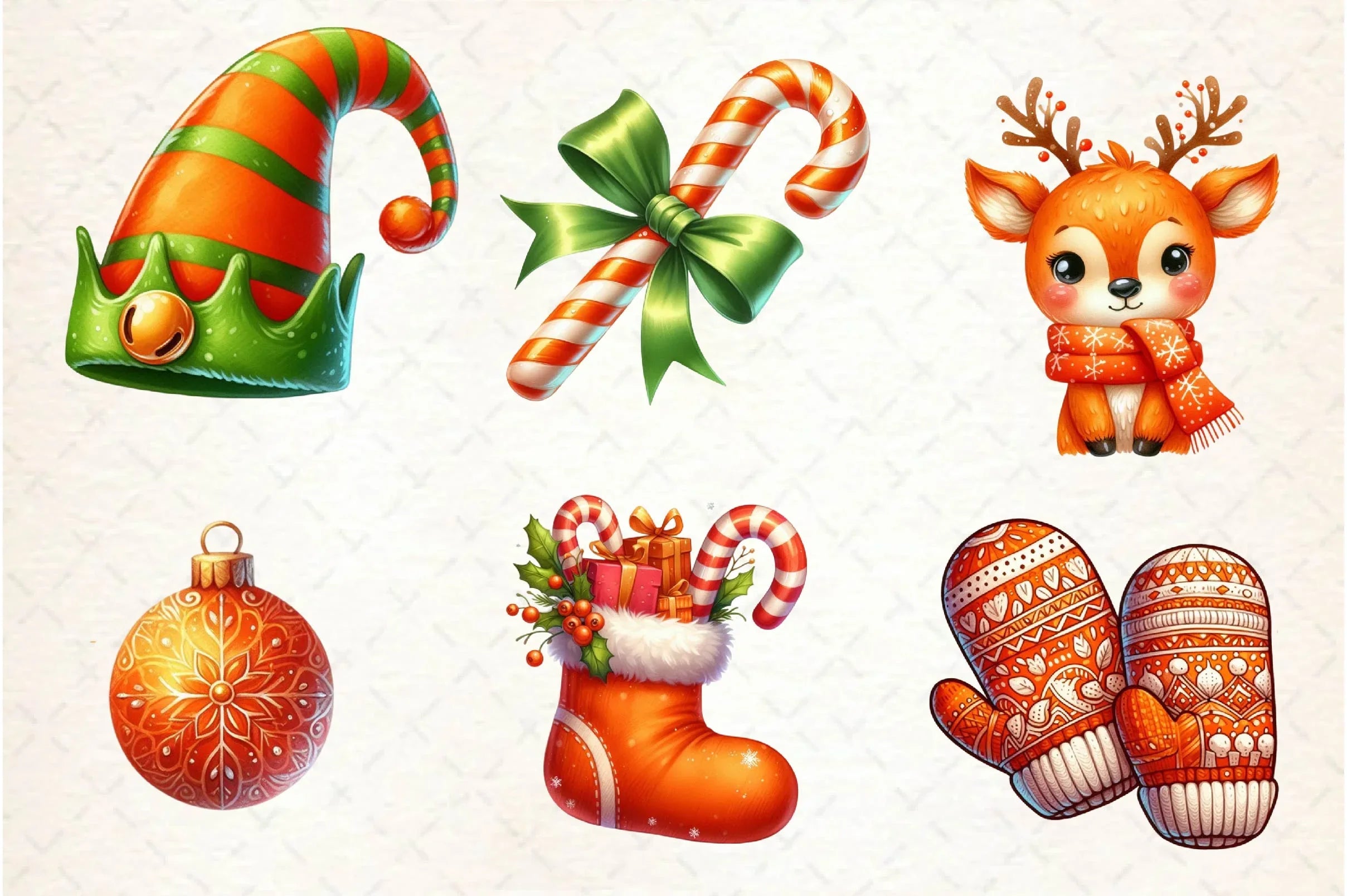 Cute Illustration Christmas Clipart Bundle - CraftNest - Digital Crafting and Art