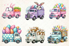 Easter Truck Clipart Bundle - CraftNest - Digital Crafting and Art
