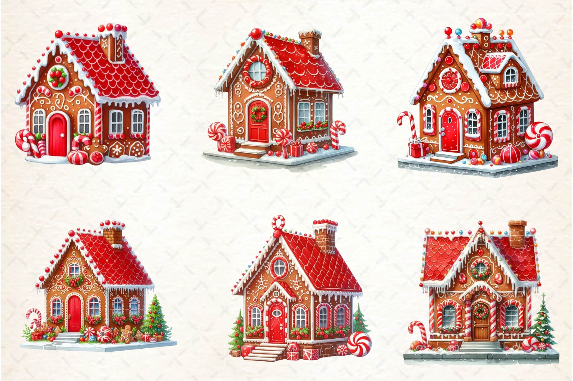 Gingerbread House Clipart Bundle - CraftNest - Digital Crafting and Art