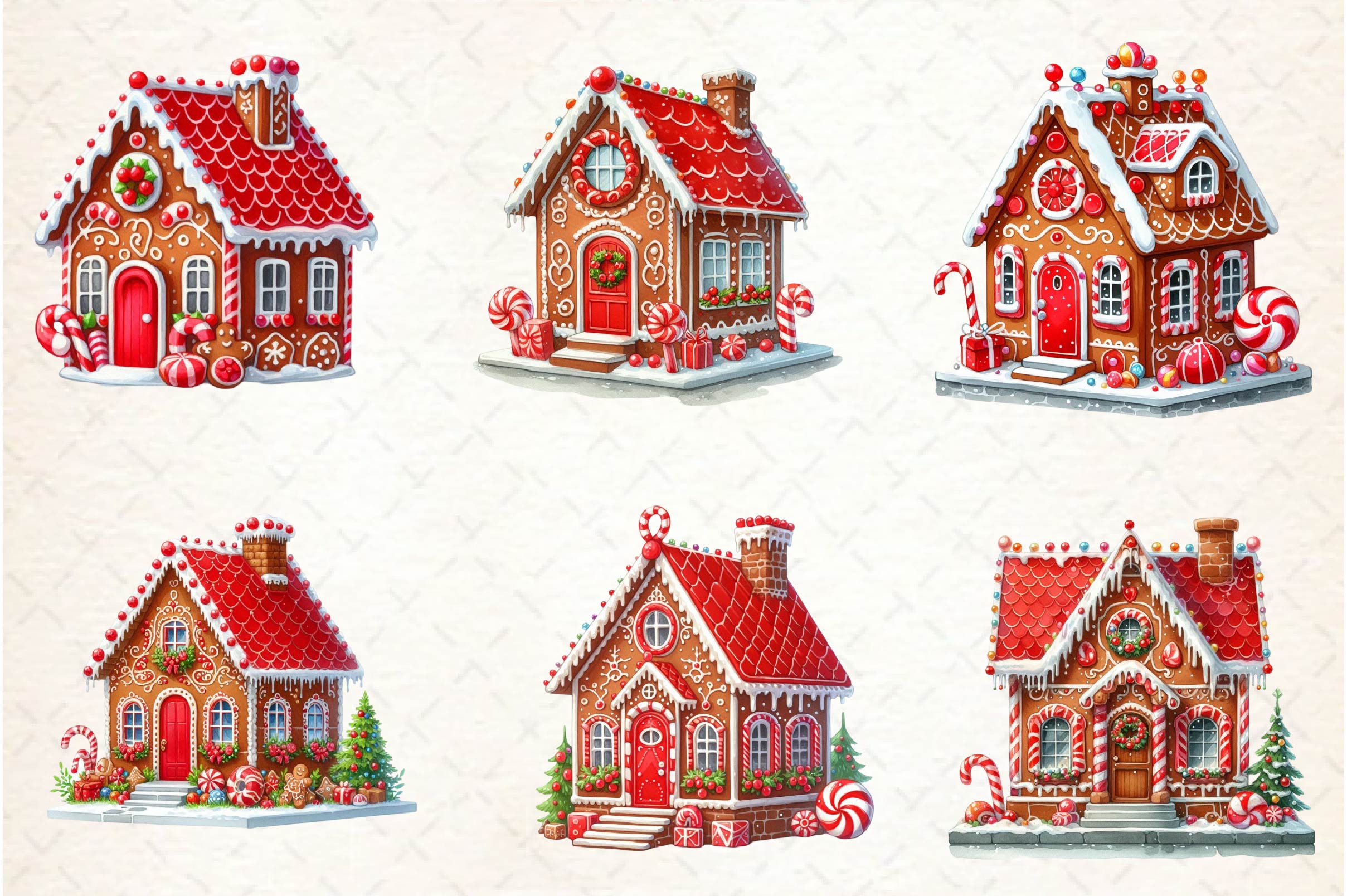 Gingerbread House Clipart Bundle - CraftNest - Digital Crafting and Art