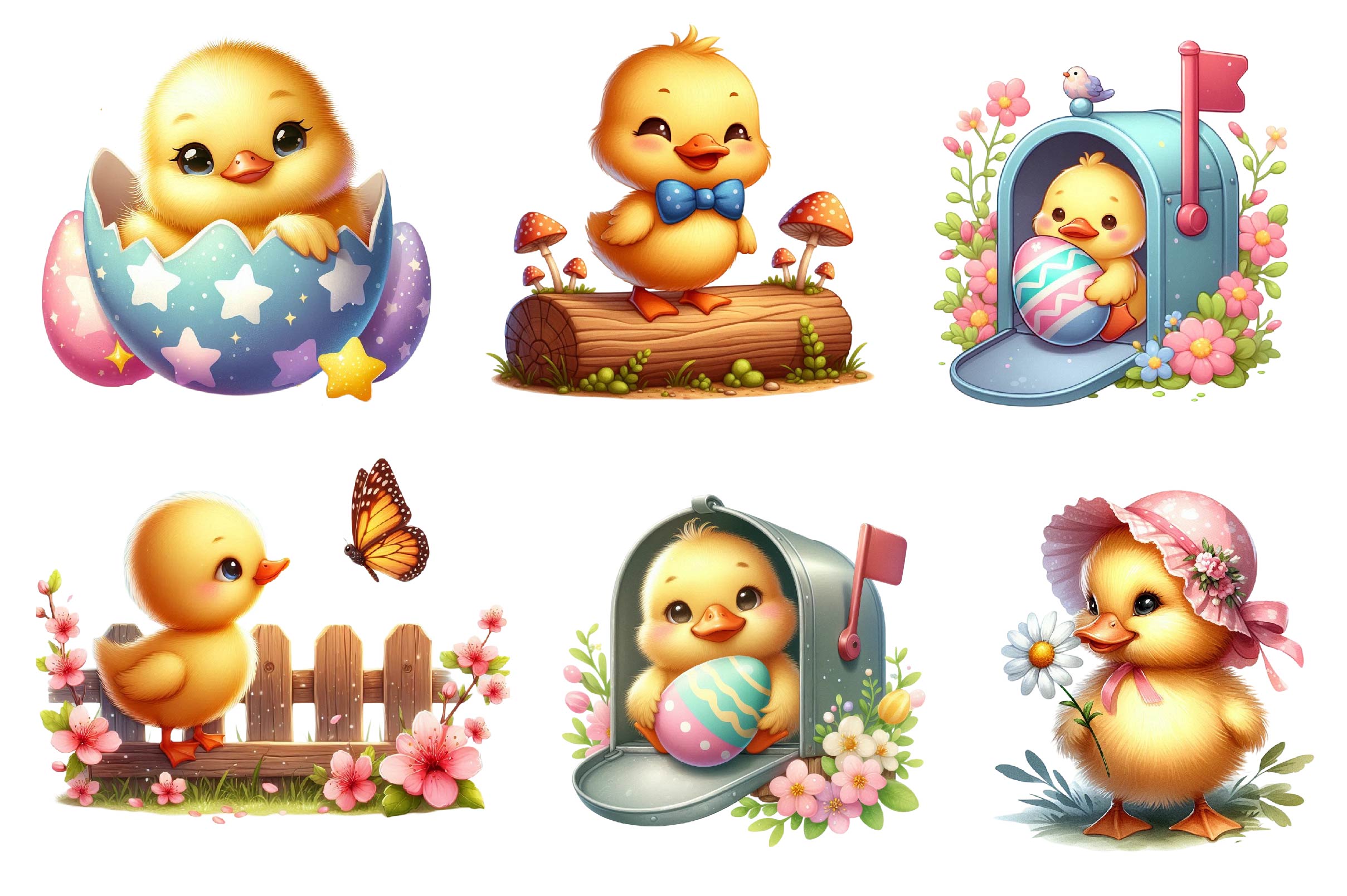 Spring & Easter Duck Clipart Bundle - CraftNest - Digital Crafting and Art