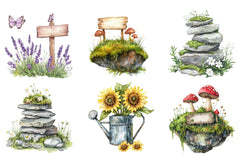 Garden Signs Collection Clipart Bundle - CraftNest - Digital Crafting and Art