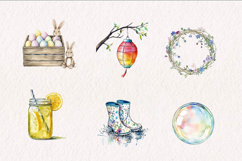 Springtime Activities Clipart Bundle - CraftNest - Digital Crafting and Art