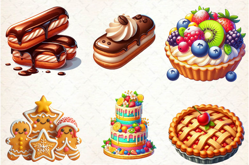 Dessert Clipart Bundle - CraftNest - Digital Crafting and Art