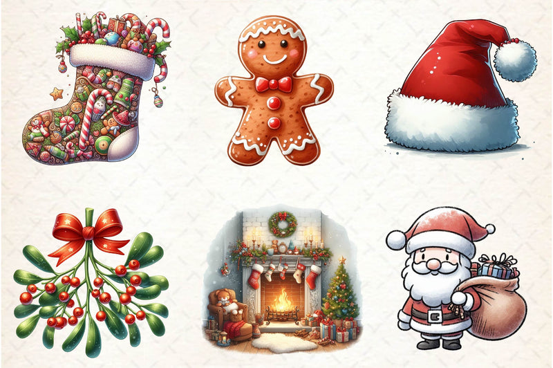 Christmas Doodle Clipart Bundle - CraftNest - Digital Crafting and Art