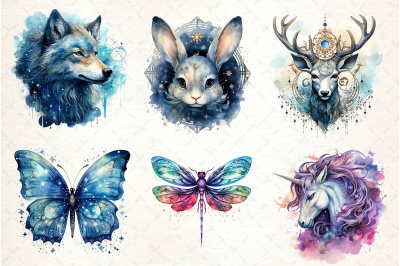 Celestial Fantasy Creatures Clipart Bundle - CraftNest - Digital Crafting and Art