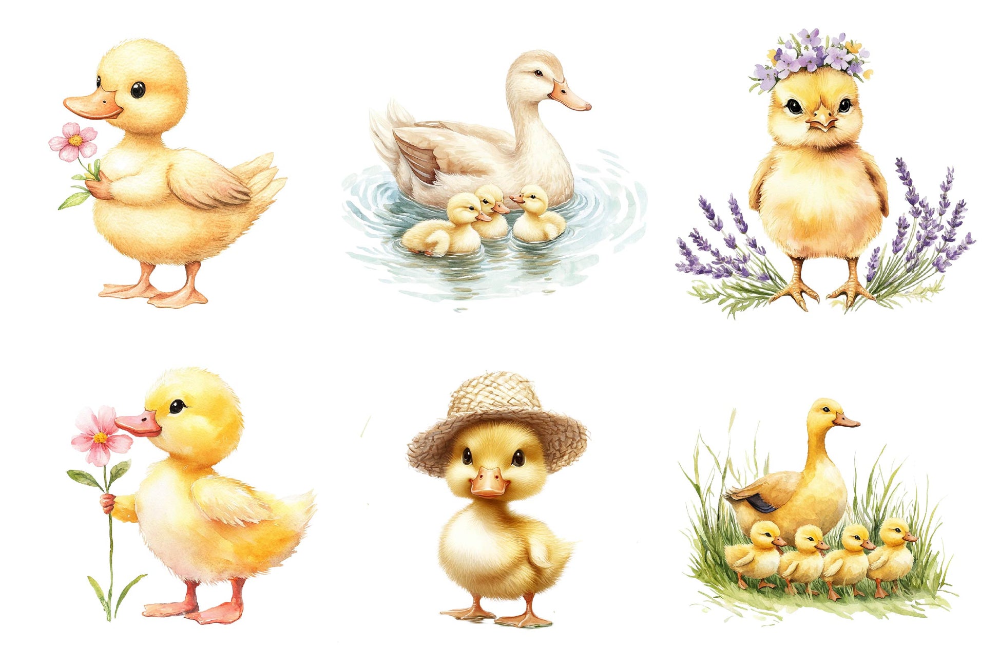 Duck & Duckling Clipart Bundle - CraftNest - Digital Crafting and Art