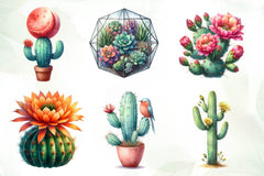 Cactus And Succulents Clipart Bundle - CraftNest - Digital Crafting and Art