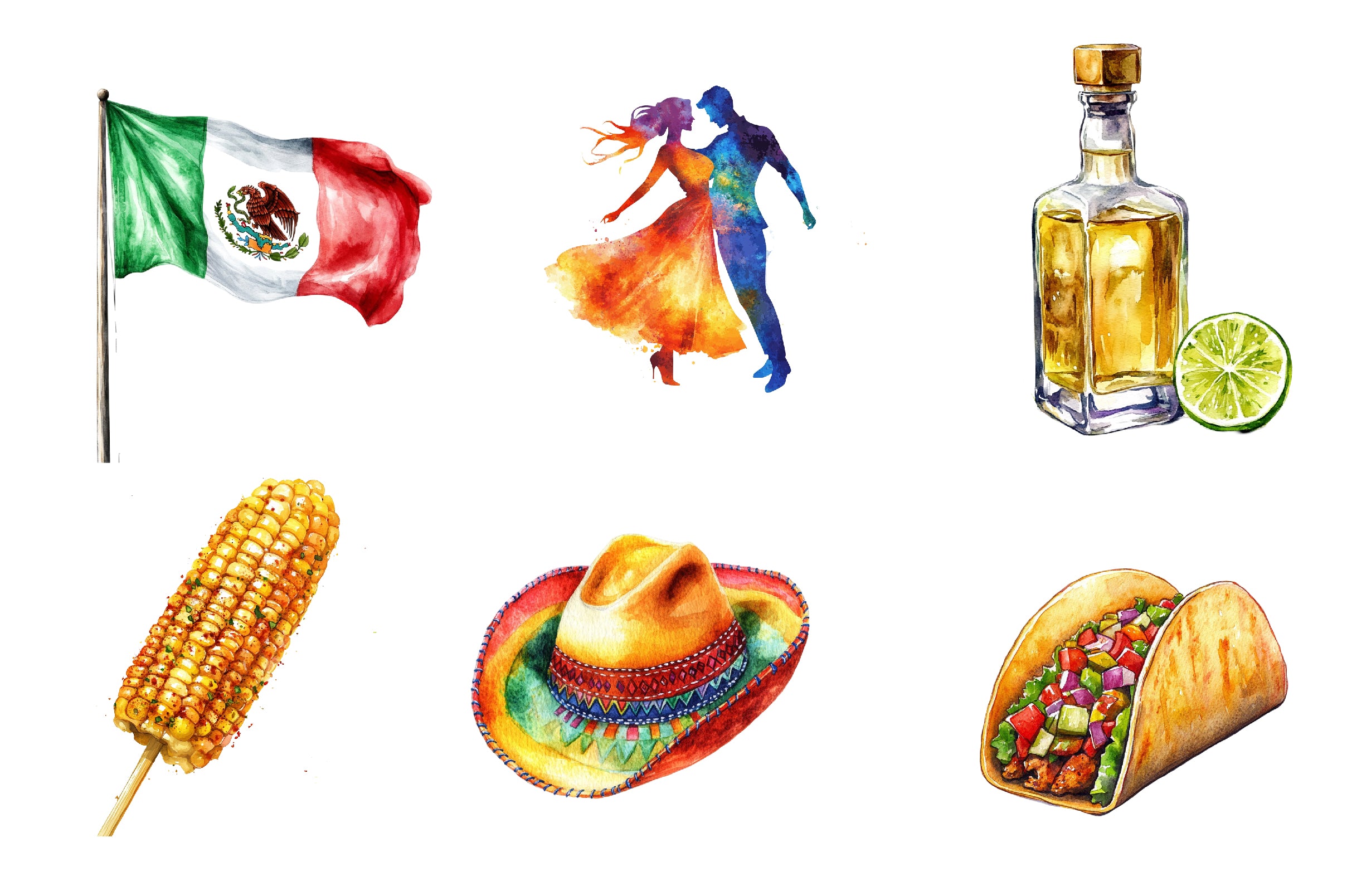 Cinco De Mayo Clipart Bundle 1 - CraftNest - Digital Crafting and Art