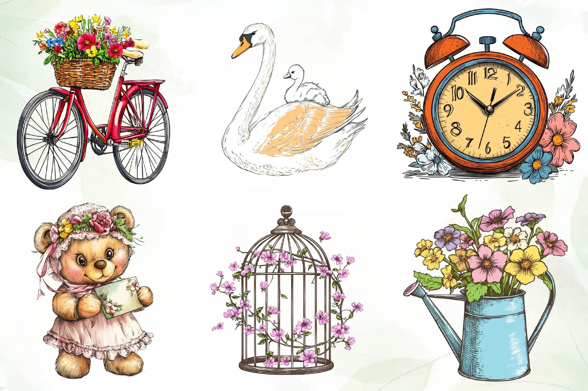 Vintage Mothers Day Clipart Bundle - CraftNest - Digital Crafting and Art