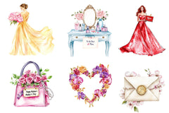 Glamorous Mothers Day Clipart Bundle - CraftNest - Digital Crafting and Art