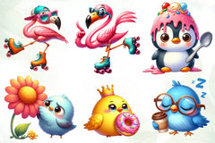 Quirky Funny Bird Clipart Bundle 1 - CraftNest - Digital Crafting and Art