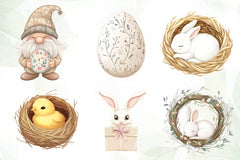 Neutral White Easter Clipart Bundle 2 - CraftNest - Digital Crafting and Art