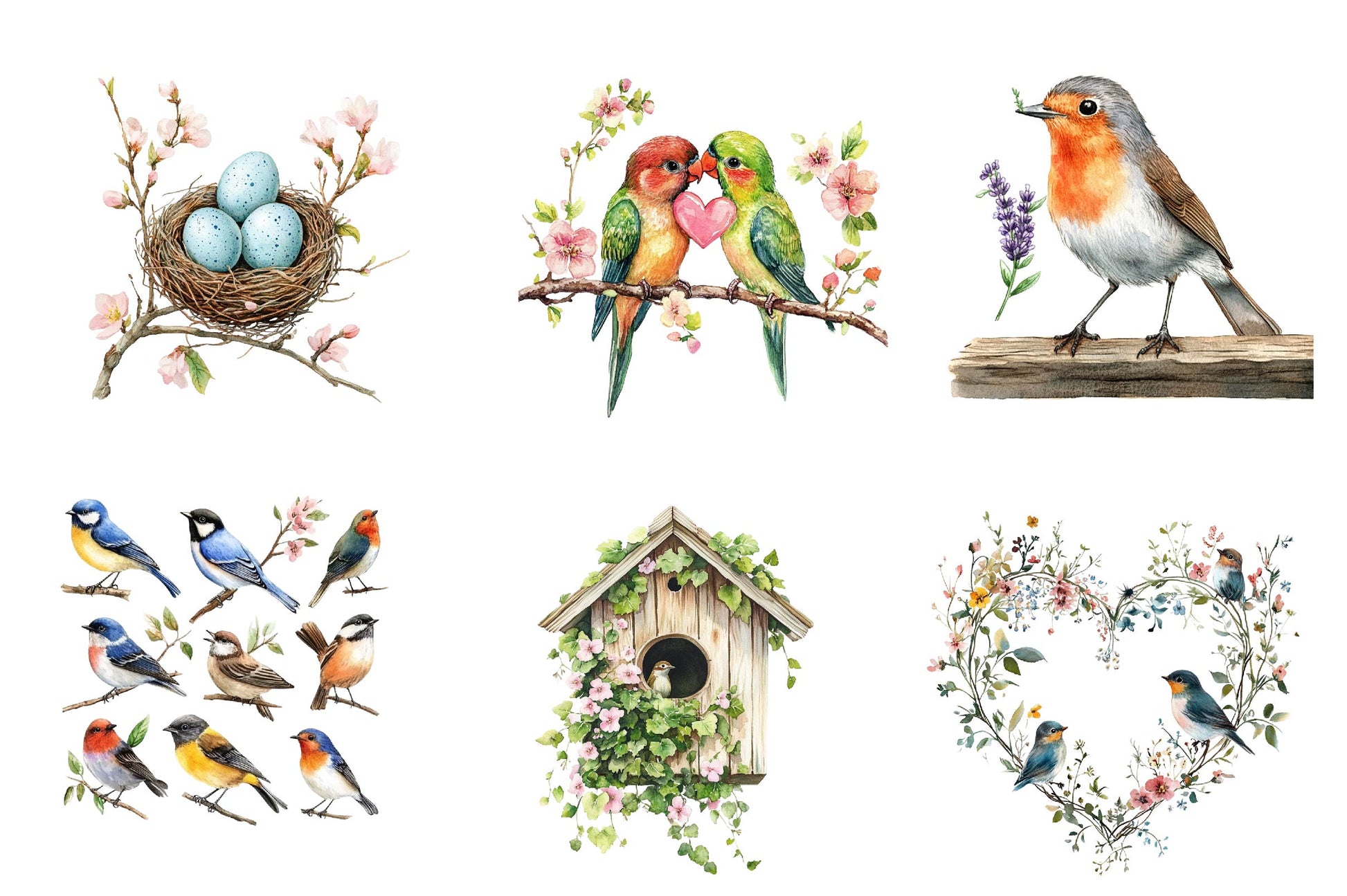 Spring Birdwatching Clipart Bundle - CraftNest - Digital Crafting and Art