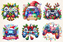 Christmas Gaming Controllers Clipart Bundle - CraftNest - Digital Crafting and Art