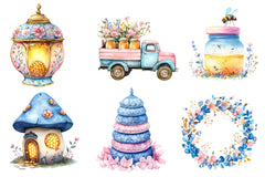 Bee Home Clipart Bundle - CraftNest - Digital Crafting and Art