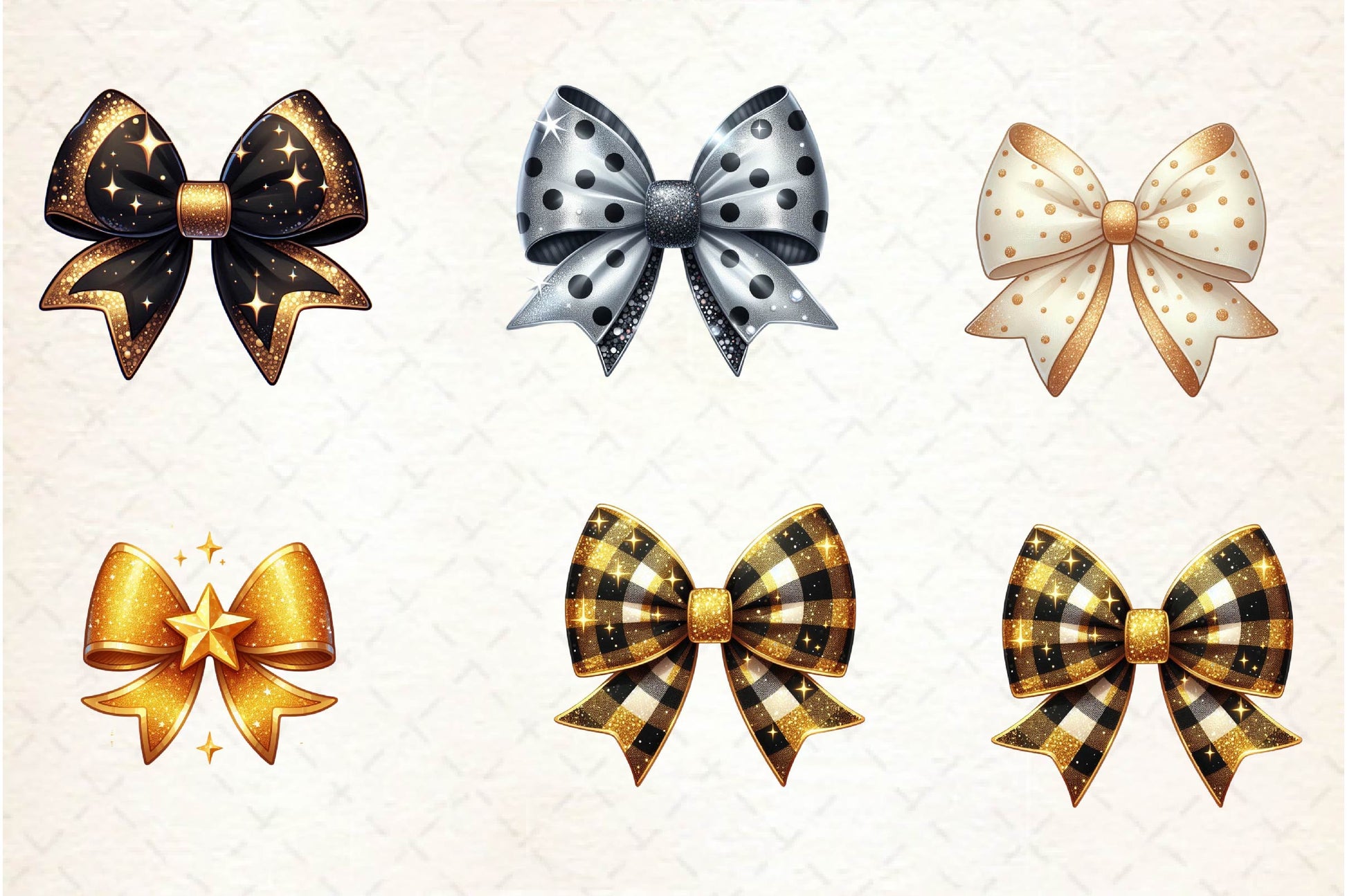 Coquette New Year Bow Clipart Bundle - CraftNest - Digital Crafting and Art