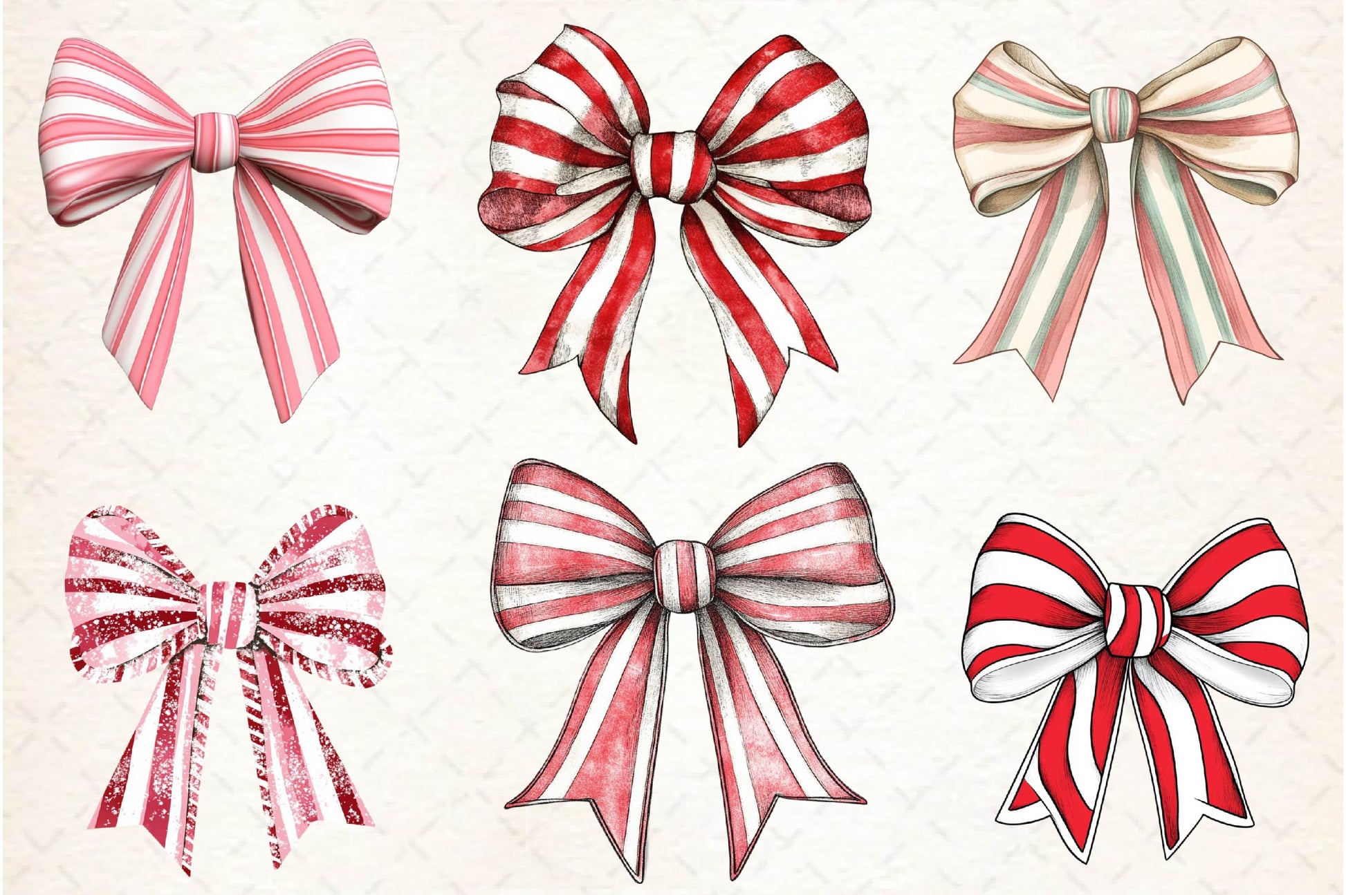 Cute Christmas Tree Cake Bow Clipart Bundle - CraftNest - Digital Crafting and Art