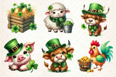 St Patrick's Day Farm Clipart Bundle 2 - CraftNest - Digital Crafting and Art