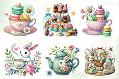 Easter Day Tea Party Clipart Bundle - CraftNest - Digital Crafting and Art
