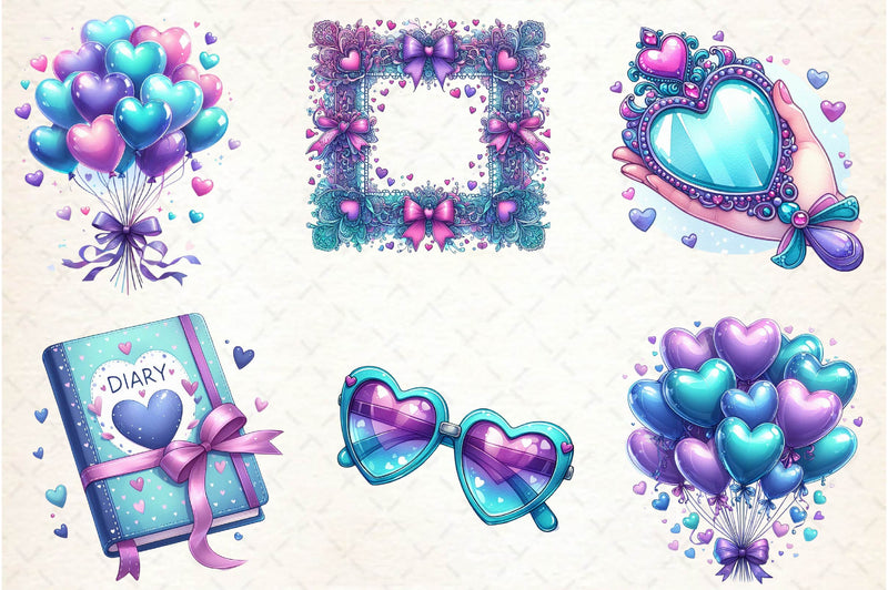 Coquette Valentines Day Clipart Bundle - CraftNest - Digital Crafting and Art