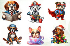 Quirky Funny Dog Clipart Bundle - CraftNest - Digital Crafting and Art