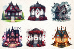Valentine Gothic Palace Clipart Bundle - CraftNest - Digital Crafting and Art