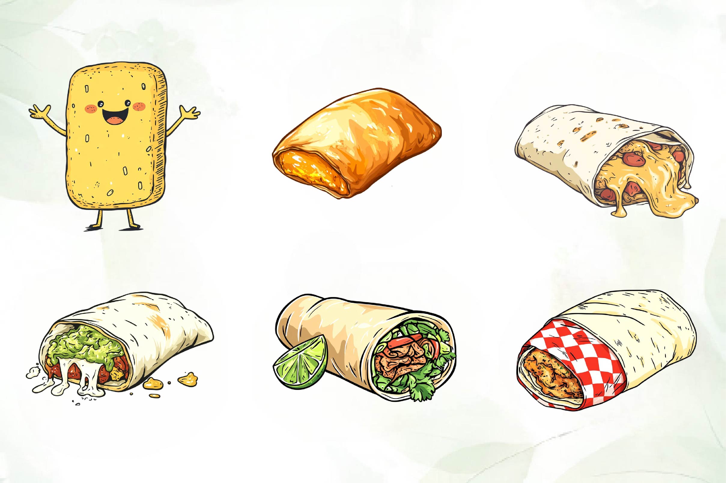 Burritos Clipart Bundle - CraftNest - Digital Crafting and Art