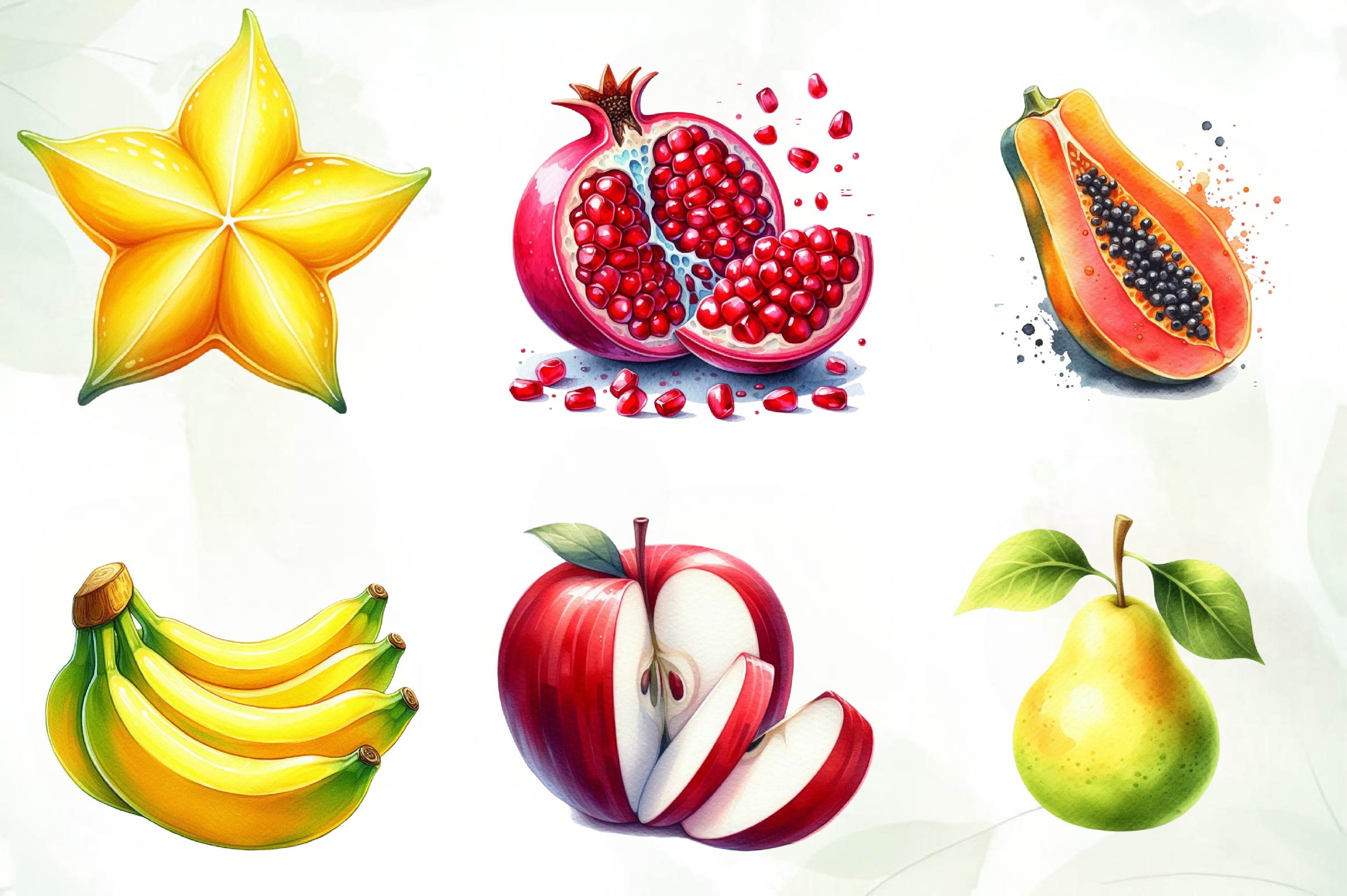 Fruit Clipart Bundle - CraftNest - Digital Crafting and Art