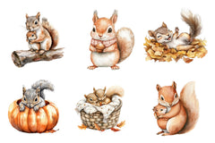 Squirrel & Baby Clipart Bundle - CraftNest - Digital Crafting and Art