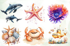 Underwater Collection Clipart Bundle - CraftNest - Digital Crafting and Art