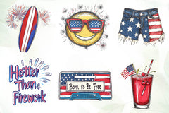 All American Babe Design Clipart Bundle - CraftNest - Digital Crafting and Art