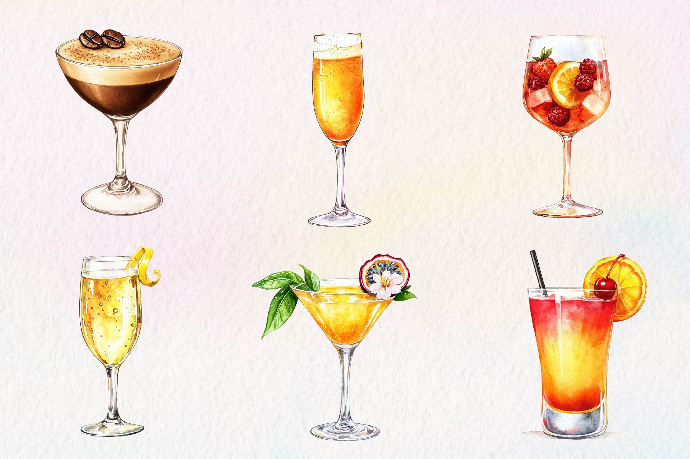 Cocktails Clipart Bundle - CraftNest - Digital Crafting and Art