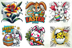 Easter Pop Art Clipart Bundle - CraftNest - Digital Crafting and Art