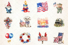Memorial Day Clipart Bundle 1 - CraftNest - Digital Crafting and Art
