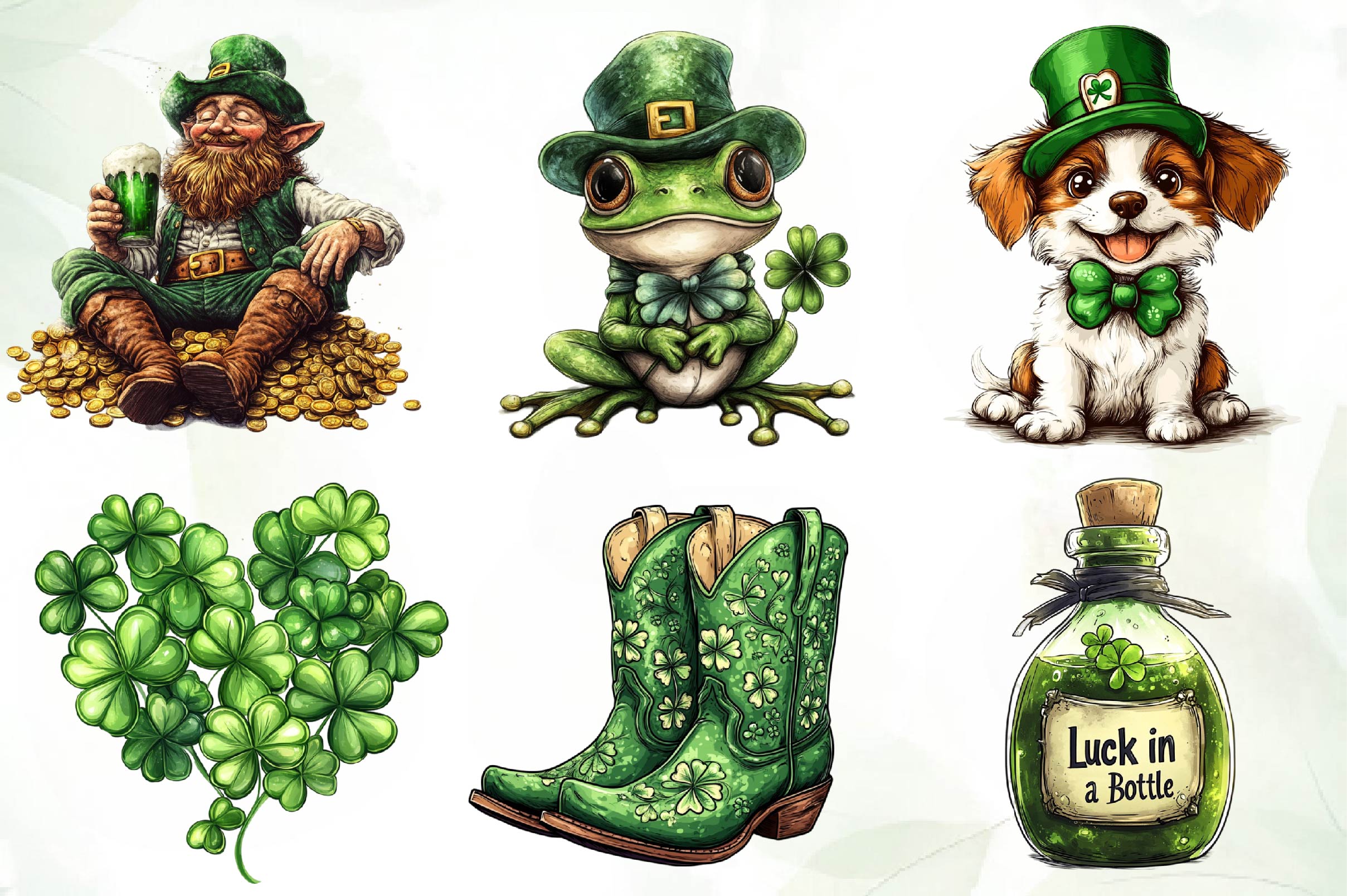 St Patricks Day Clipart Bundle 2 - CraftNest - Digital Crafting and Art