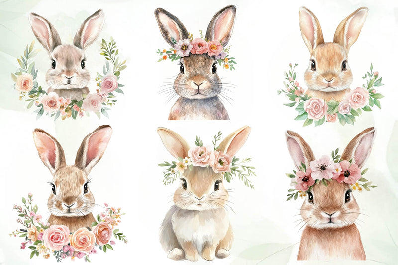 Easter Bunny Easter Clipart Bundle 1 - CraftNest - Digital Crafting and Art